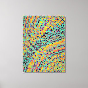 Colourful Quantum physics wave pattern Canvas Print