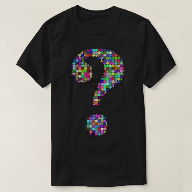 Colourful Question Mark T-Shirt (Design Front)