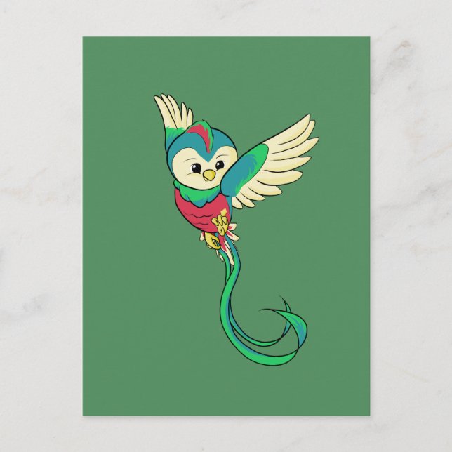 Colourful Quetzal! Postcard (Front)