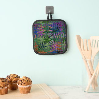Colourful Quilt Design Oven Mitt Pot Holder