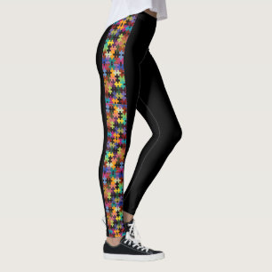 Colourful Quilt Pattern Leggings