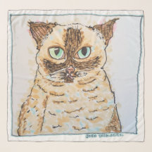 Colourful Quirky Cat Portrait