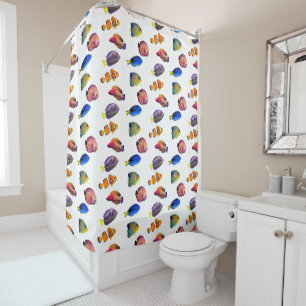 Colourful Quirky Tropical Fish Pattern