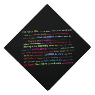 Colourful Quotes Resolutions Tassle Topper