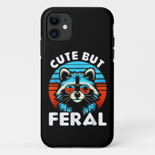 Colourful Racoon With Sunglasses Racoon iPhone 11 Case