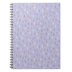 colourful rain pattern notebook