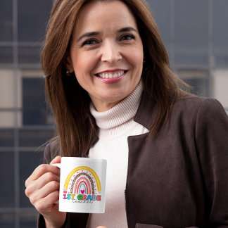 Colourful Rainbow 1st Grade Teacher Coffee Mug