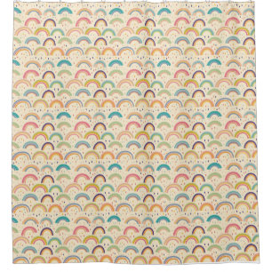 Colourful Rainbow and Diamond Seamless Pattern
