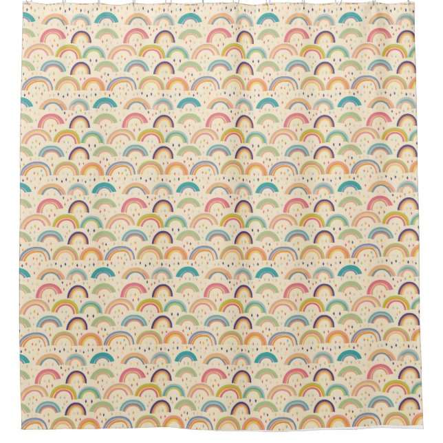Colourful Rainbow and Diamond Seamless Pattern (Front)
