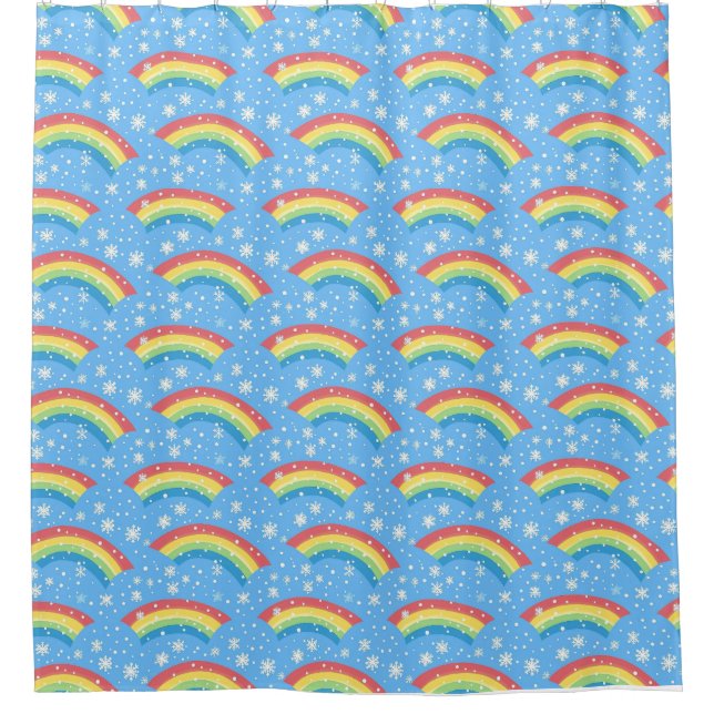 Colourful Rainbow and Snowflake Pattern (Front)
