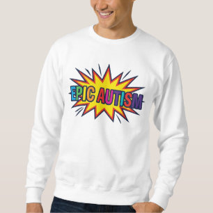Colourful Rainbow Autism Starburst Sweatshirt Gift