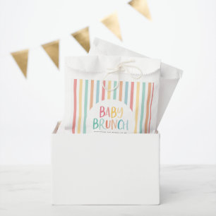 Colourful rainbow baby brunch party favour bag