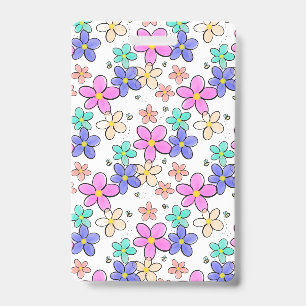 colourful rainbow bright flowers bumble bees flora badge