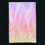 Colourful Rainbow Brushstrokes Pink Abstract Art Kitchen Towel<br><div class="desc">Decorate your kitchen with this cool abstract art towel. Makes a great housewarming or wedding gift! 
You can customize it and add text too.
Check my shop for lots more colours and patterns!</div>