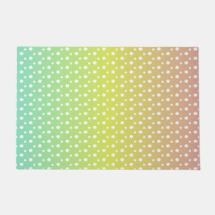Colourful rainbow bubble gradient doormat