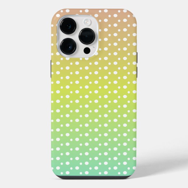 Colourful rainbow bubble gradient  iPhone case (Back)
