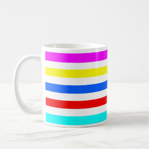 Colourful Rainbow Candy Stripes  Coffee Mug