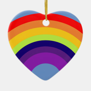 Colourful Rainbow Ceramic Ornament