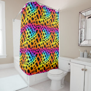 Colourful Rainbow Cheetah Seamless Pattern