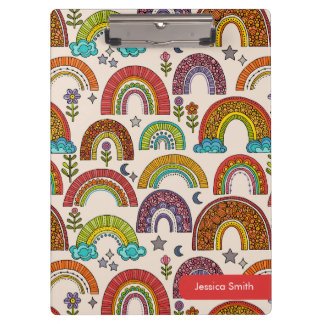 Colourful Rainbow Clipboard
