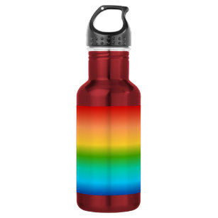 Colourful Rainbow colour gradient 532 Ml Water Bottle