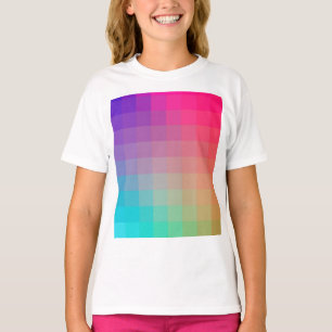 Colourful Rainbow Colours Gradient Design T-Shirt