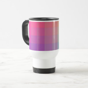 Colourful Rainbow Colours Gradient Design Travel Mug
