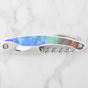 Colourful rainbow Crystal Corkscrew