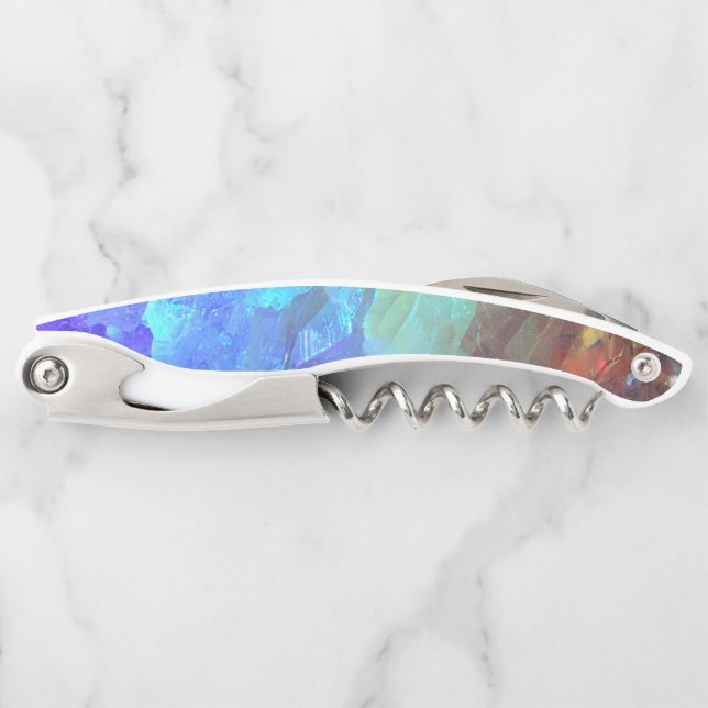 Colourful rainbow Crystal  Corkscrew (Front)