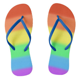 Colourful Rainbow Custom FlipFlops