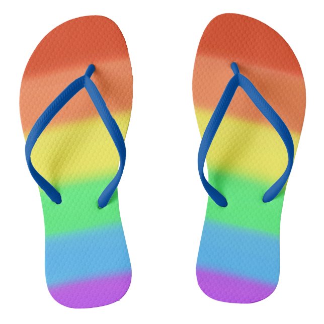 Colourful Rainbow Custom FlipFlops (Footbed)