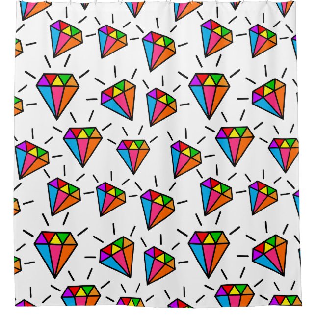 Colourful rainbow diamonds pattern  (Front)