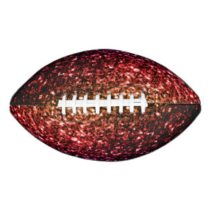 Colourful Rainbow faux glitter sparkles bling Football
