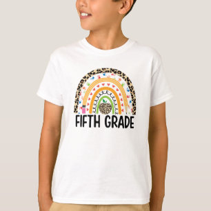 Colourful Rainbow Fifth Grade T-Shirt