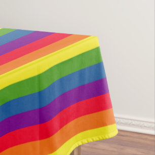 Colourful Rainbow Flag Gay Pride Tablecloth
