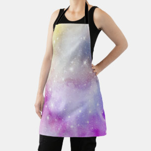 Colourful Rainbow Galaxy Pattern Apron