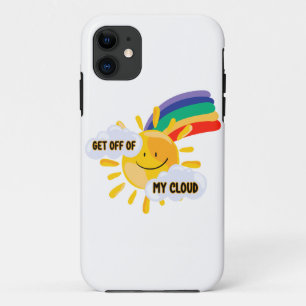Colourful Rainbow Get Off of My Cloud iPhone 11 Case