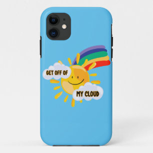 Colourful Rainbow Get Off of My Cloud  iPhone 11 Case