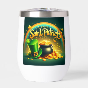 Colourful rainbow gold Saint Patrick's Day