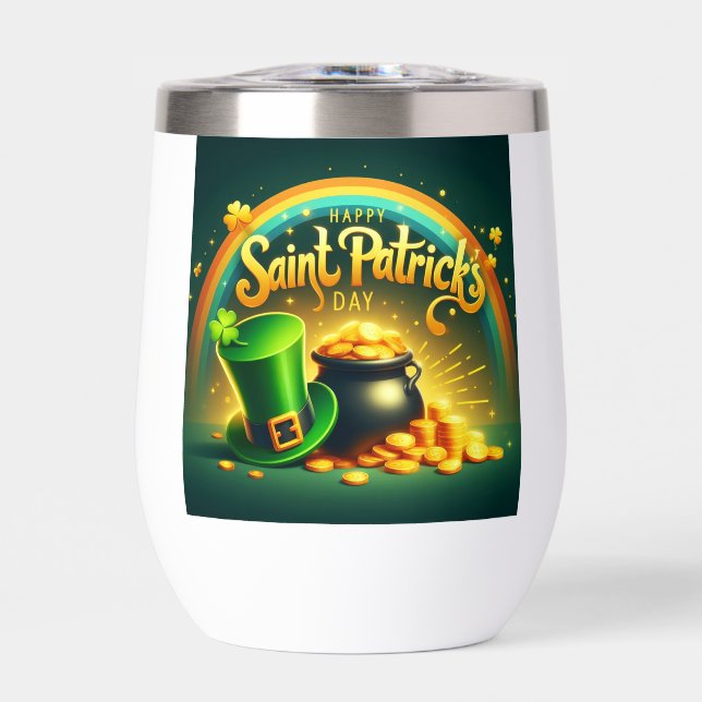 Colourful rainbow gold Saint Patrick's Day (Front)