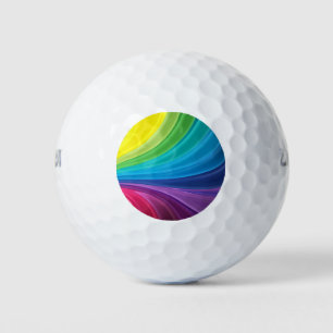 Colourful Rainbow Golf Balls