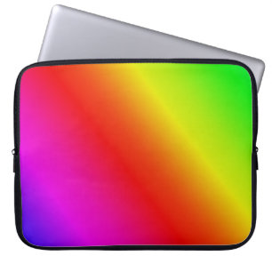 Colourful Rainbow Gradient Diagonal Blend Laptop Sleeve
