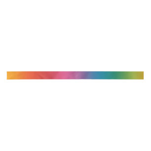 Colourful Rainbow Gradient Satin Ribbon
