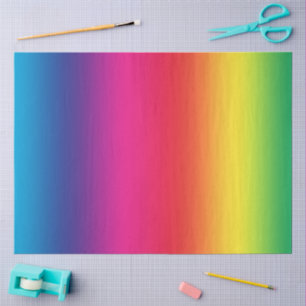 Colourful Rainbow Gradient Tissue Paper
