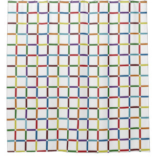 Colourful Rainbow Grid with Negative Space