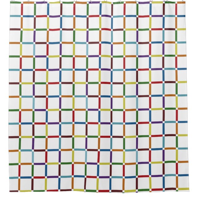 Colourful Rainbow Grid with Negative Space (Front)