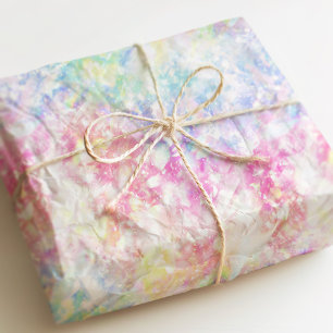 Colourful Rainbow Holographic Iridescent Crystal Tissue Paper