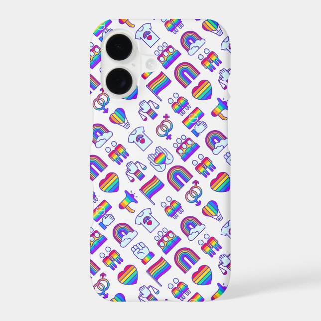 Colourful Rainbow Icon Patterns (Back)