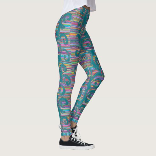 colourful rainbow legging