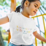 Colourful Rainbow Letters | 1st Day of School Toddler T-shirt<br><div class="desc">This back to school t-shirt is styled with sweet rainbow lettering that can be personalized to any grade. Featuring trendy, modern typography with your choice of personalization. A perfect photo prop for very special day and then to have as a keepsake afterwards! Design can be transferred to any product Zazzle...</div>